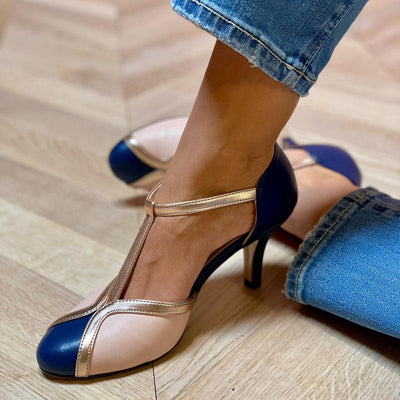 Valoria™ | Escarpins à bride en T, bout rond, colorés et confortables