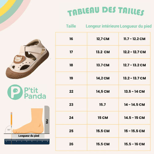 P'titPanda® BÉBÉ NATURE – Ultralégères pour enfants