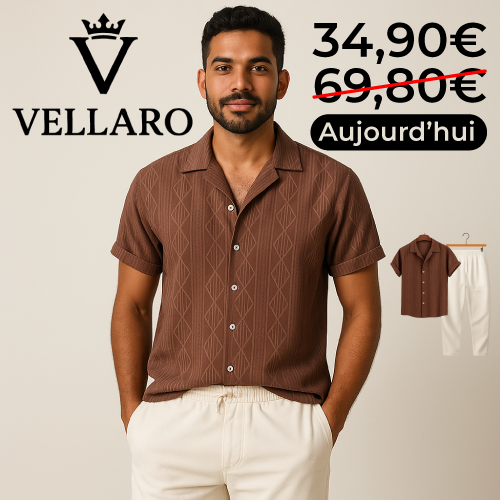 Vellaro - Chemise cubaine à manche courtes et pantalon en lin