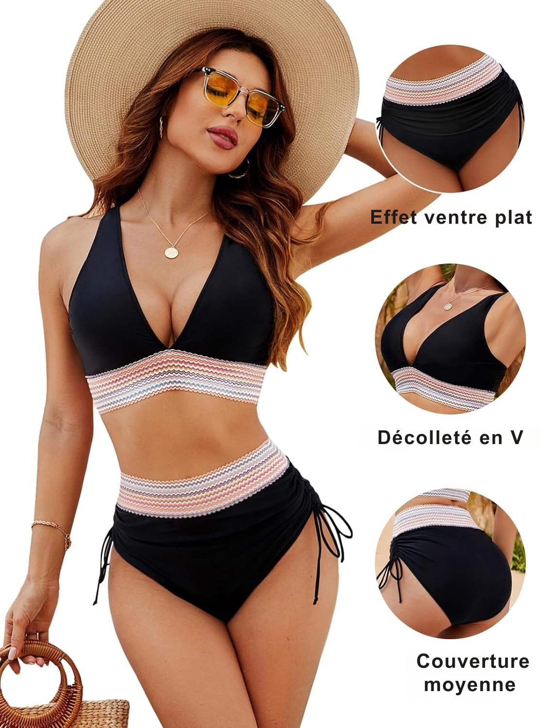 Marélia™- Bikini élégant effet ventre plat