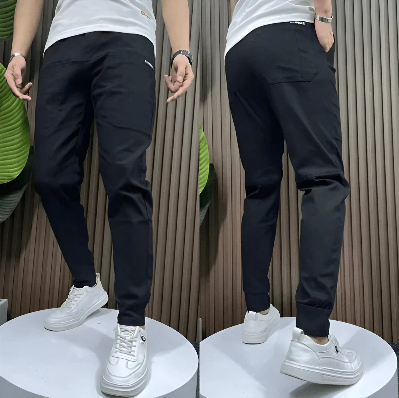 LORENZI™ PARIS – PANTALON CARGO STRETCH