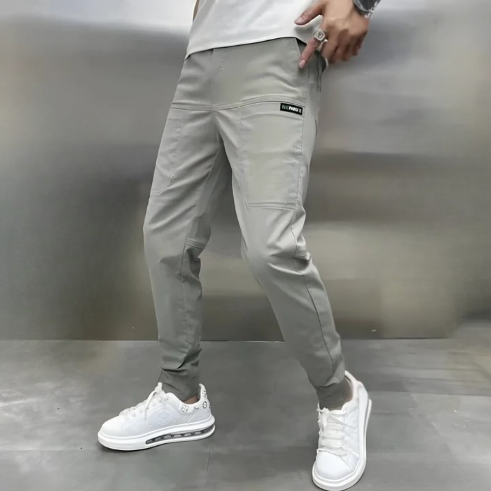 LORENZI™ PARIS – PANTALON CARGO STRETCH