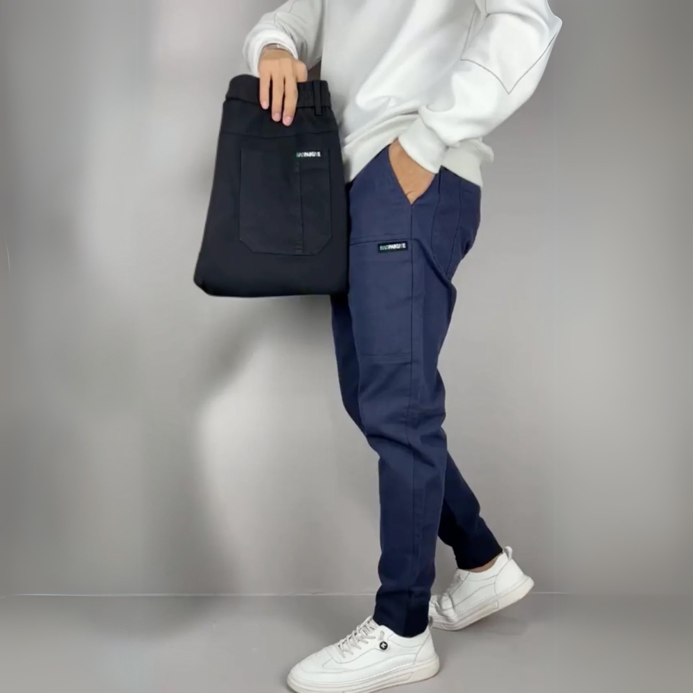 LORENZI™ PARIS – PANTALON CARGO STRETCH